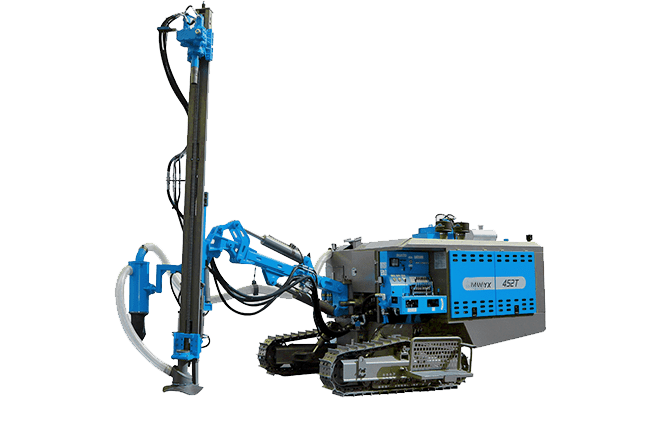 Integrated DTH drilling rig